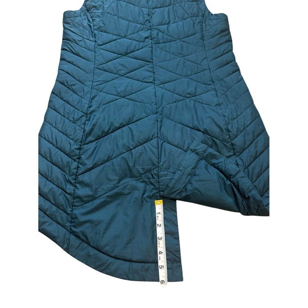 Columbia Heavenly Long Vest Womens Medium Teal Blue Quilted Omni-Heat Insulated - Picture 7 of 7